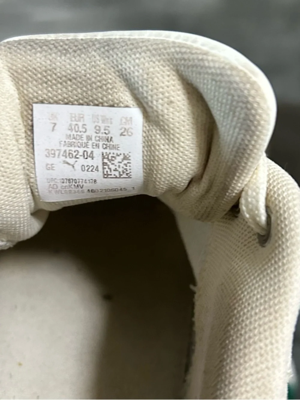 Puma Karmen 11 Suede Idol Platform Sneakers Size 9.5 Cream - Picture 7 of 7